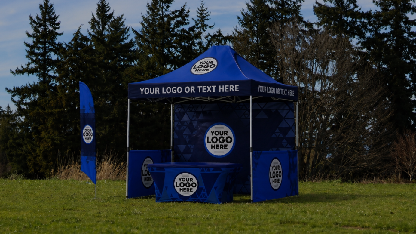 logos decagon tent Custom Canopy Tent 10x10 & 10x20